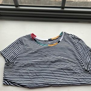 LOFT outlet navy cotton tshirt, worn once, size XL